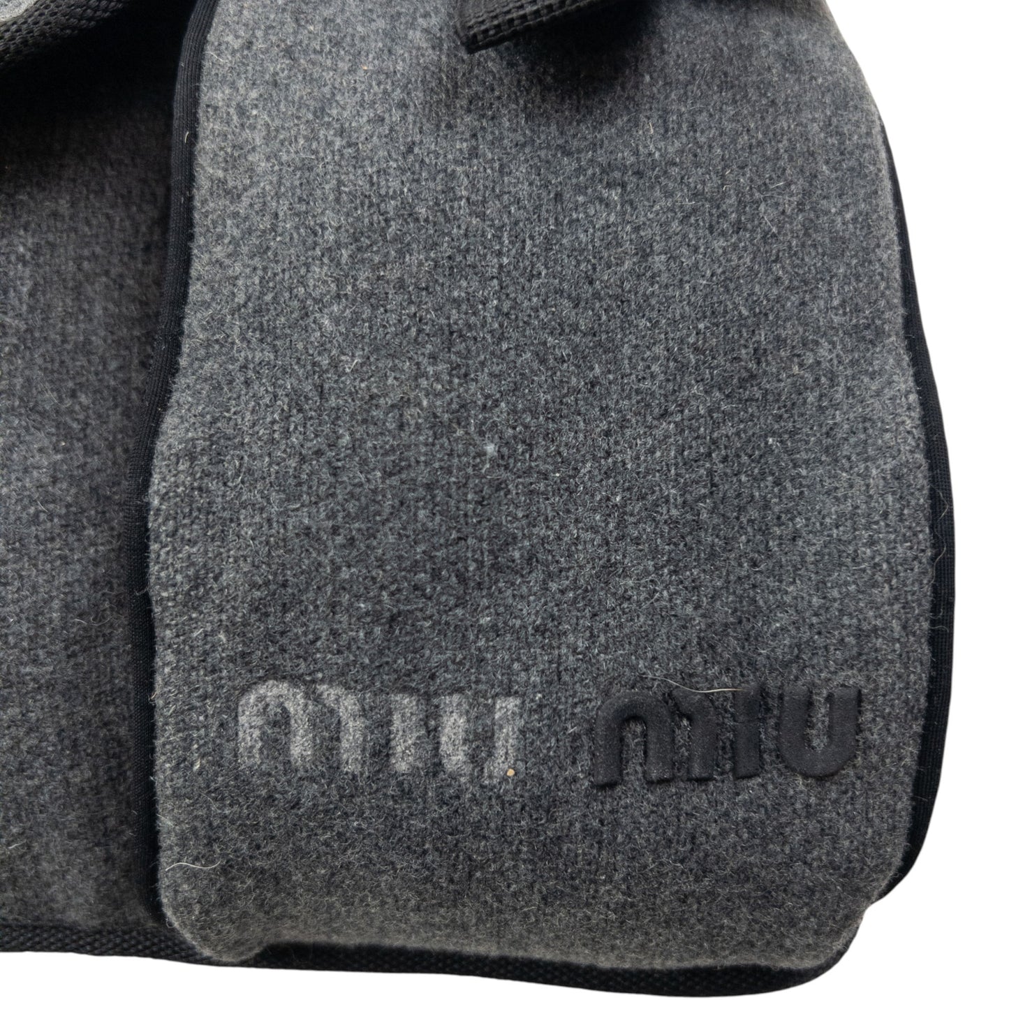 Vintage 1999 Miu Miu Wool Crossbody Bag