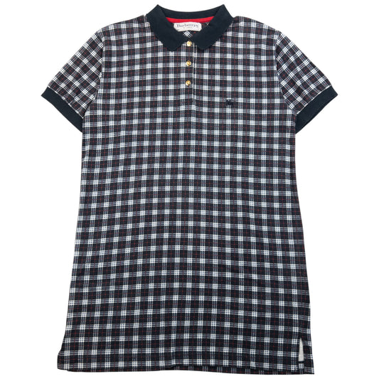 Vintage 90s Burberry Nova Check Polo Shirt Size XL