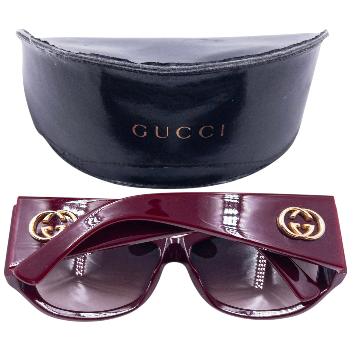 Vintage 2000s Gucci Sunglasses in red, photo 8