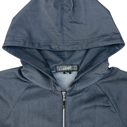 Vintage 2000s Gaultier HOMME Objet Iridescent Zip Up Hoodie Size S