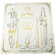 Vintage 80s Gucci Equestrian Horse Bit Harness Print Silk Scarf