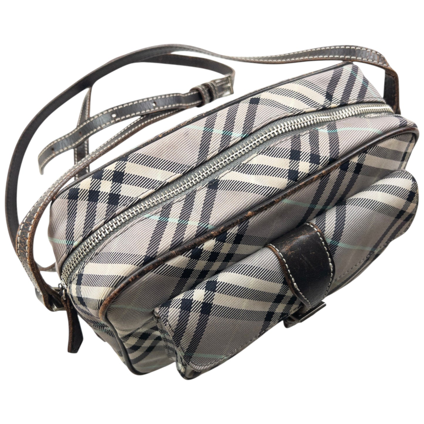 Vintage 2000s Burberry Blue Label Nova Check Crossbody Bag
