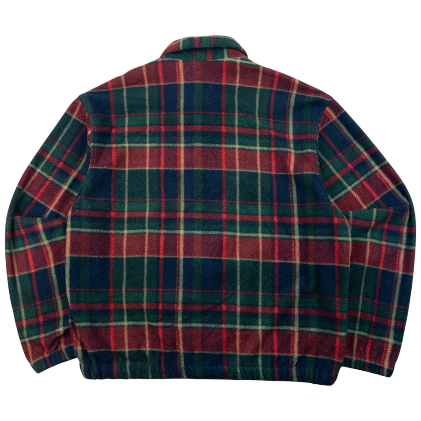 Vintage 90s Polo Ralph Lauren Checkered Fleece Jacket Size L