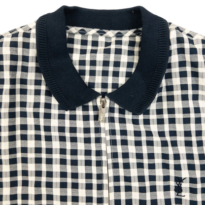 Vintage 90s YSL Yves Saint Laurent Checkered Harrington Jacket Size M