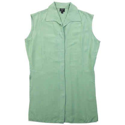 Vintage 90s Jean Paul Gaultier Femme Sleeveless Button Up Shirt Womens SizeM
