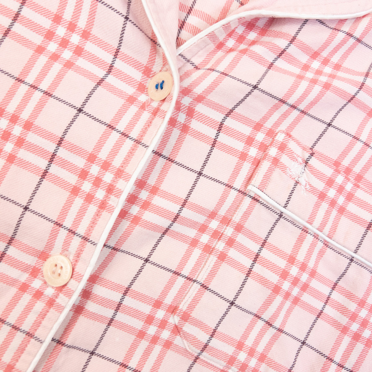 Vintage 2000s Burberry Nova Check Long Sleeve Button Up Pyjama Shirt Womens Size L