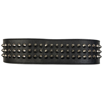 Vintage 2000s Burberry Studded Leather Belt Size S
