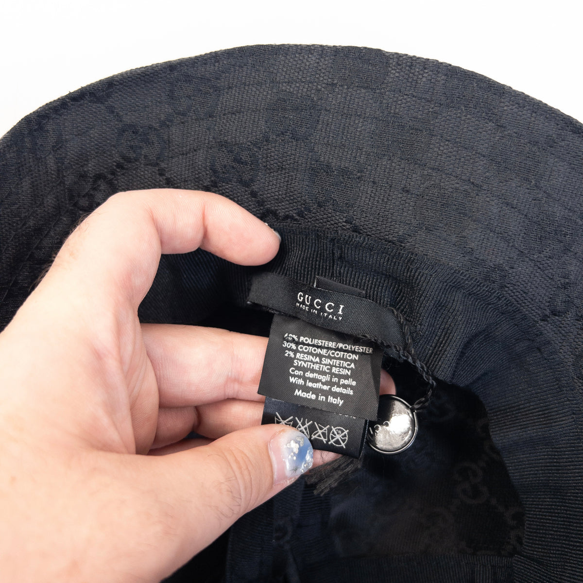 Vintage 2000s Gucci Monogram Bucket Hat Size L