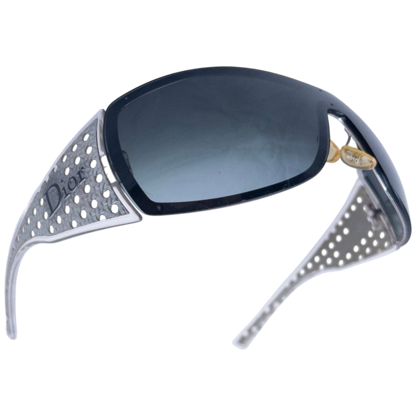 Vintage 2000s Dior Quadrille Shield Sunglasses