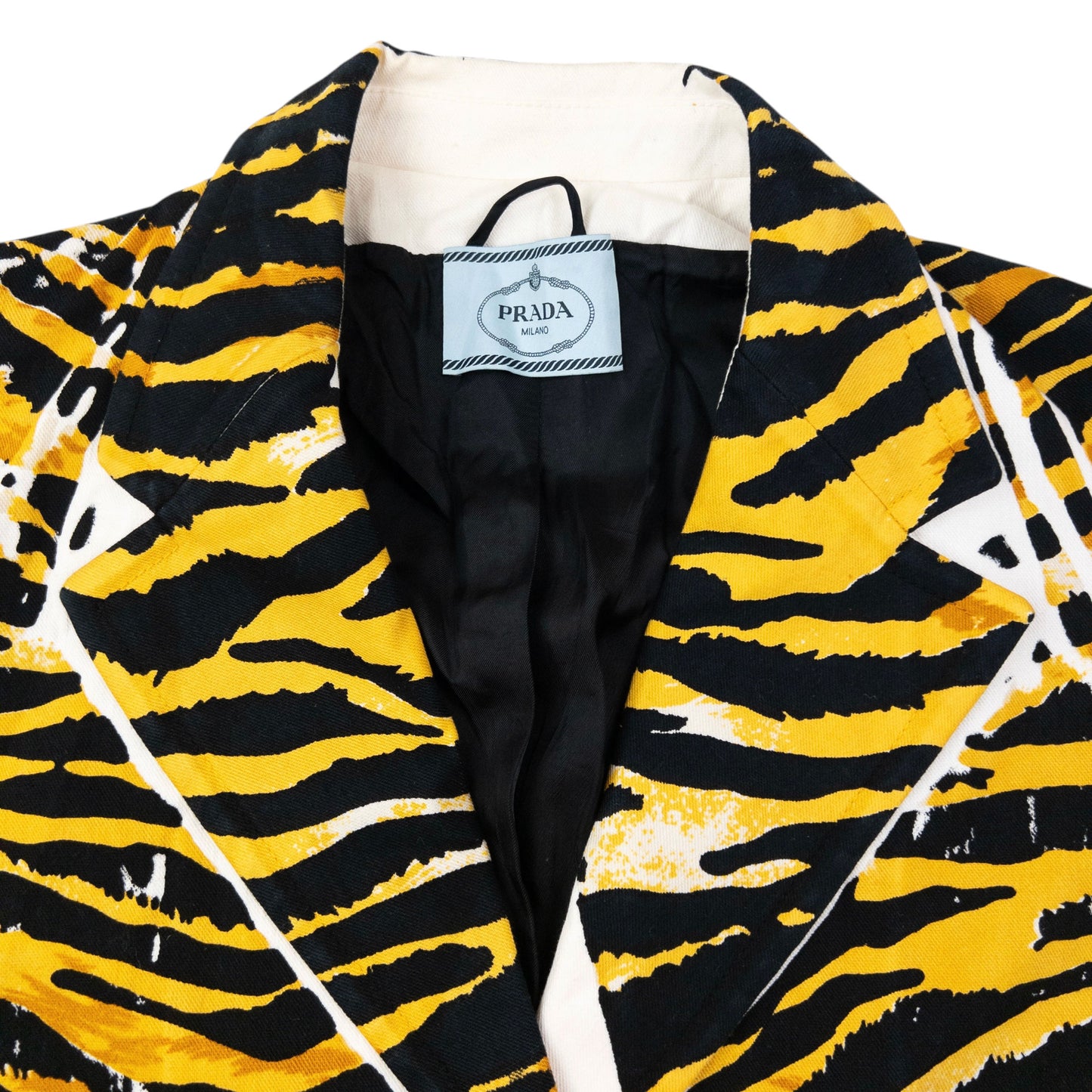 2018 Prada Tiger Stripe Pop Art Jacket Womens Size XL