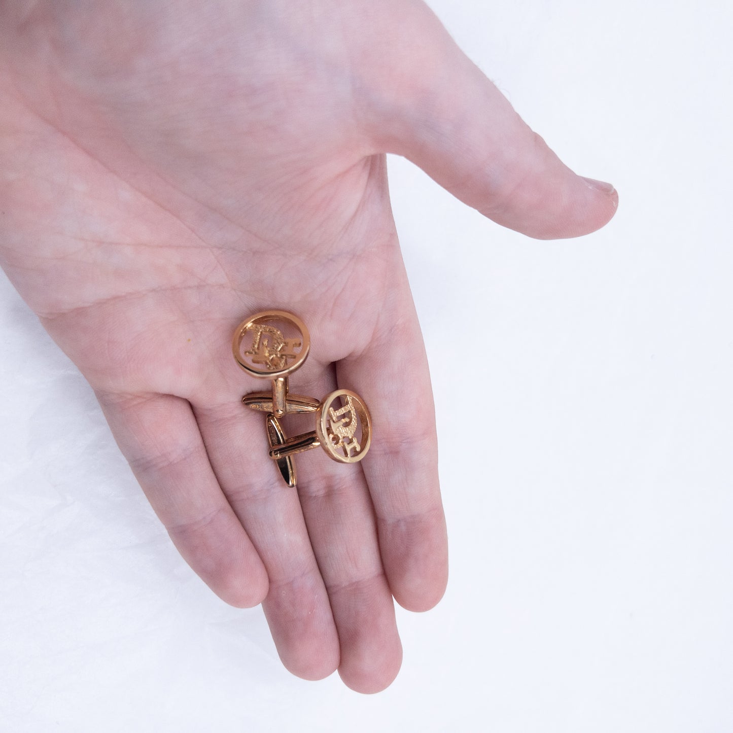 Vintage 90s Dior Cut-Out Cufflinks