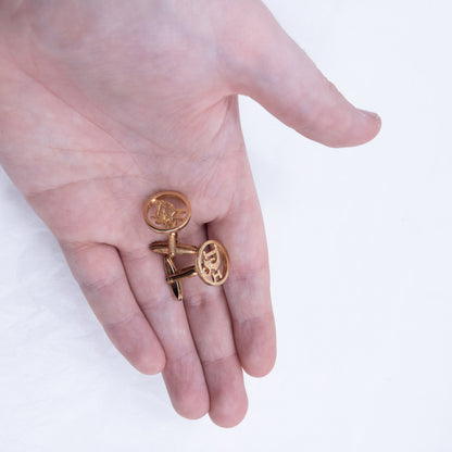 Vintage 90s Dior Cut-Out Cufflinks