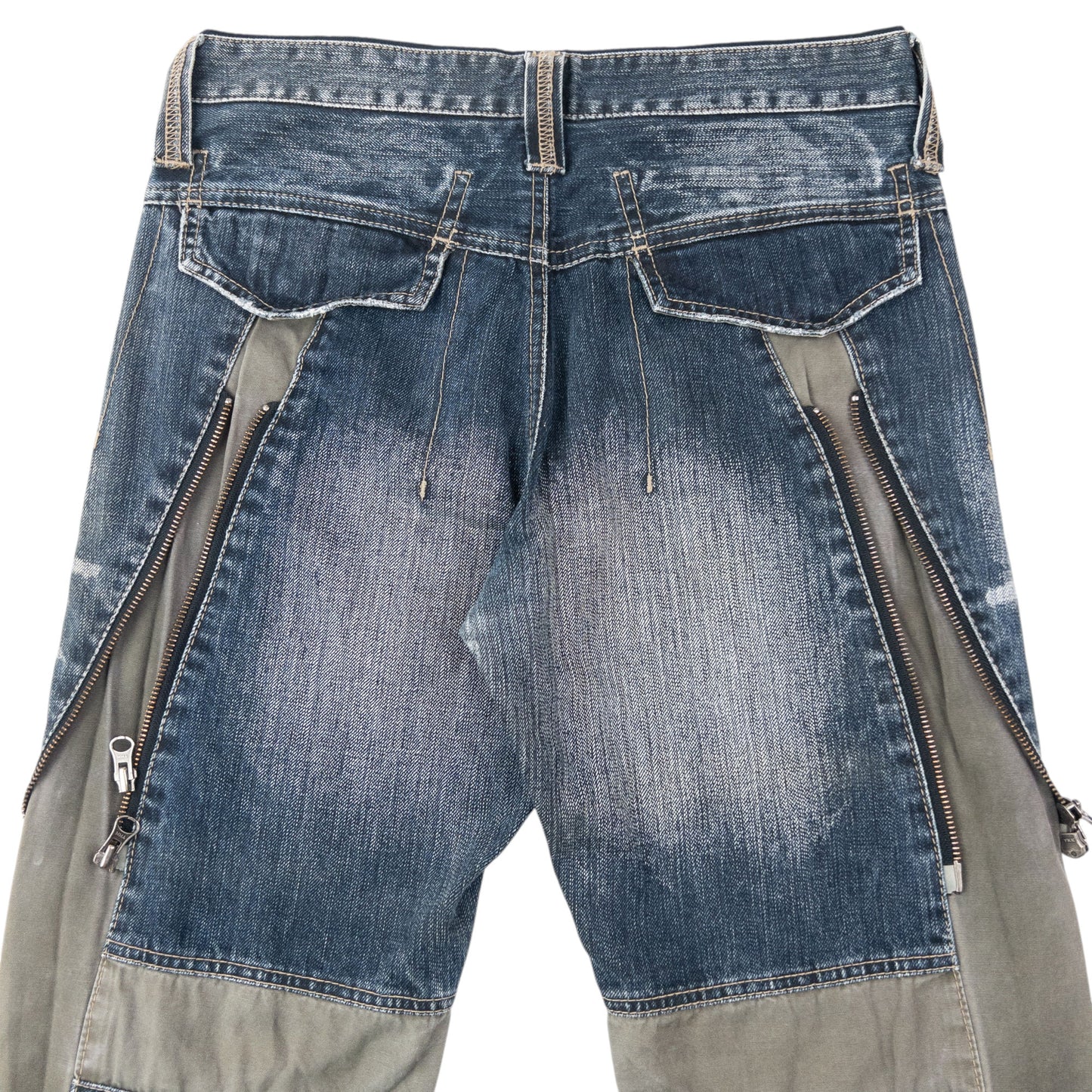 Vintage 2000s PPFM Multi Zip Denim Jeans Size W30