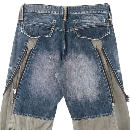 Vintage 2000s PPFM Multi Zip Denim Jeans Size W30