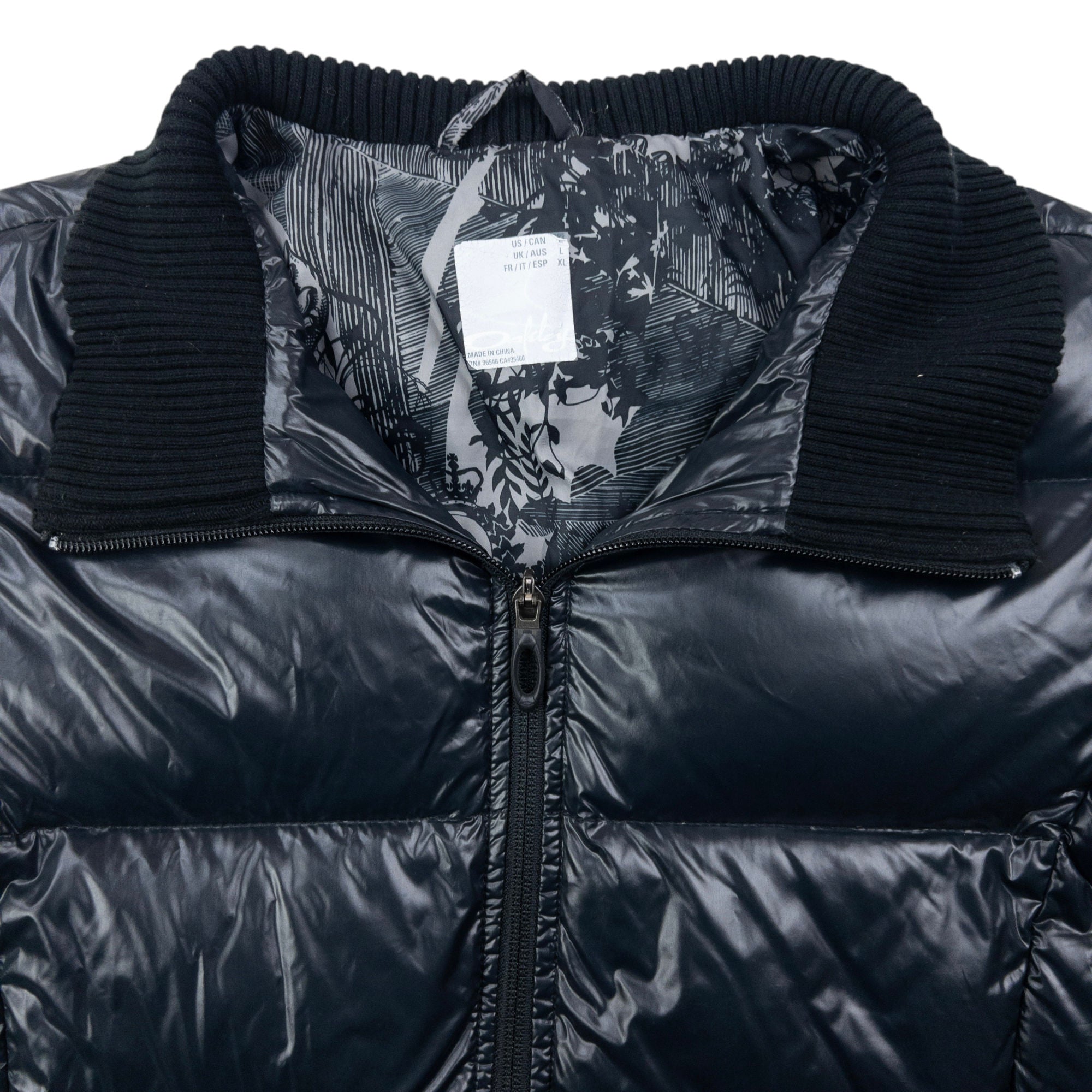 Vintage Oakley Zip Up Puffer Jacket Womens Size L