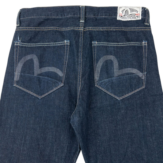 Vintage 2000s Puma X Evisu Double Gull Japanese Denim Jeans Size W34