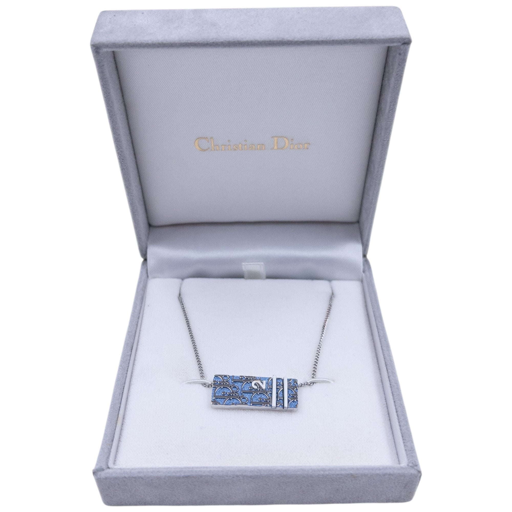 Vintage Dior Monogram Number Necklace