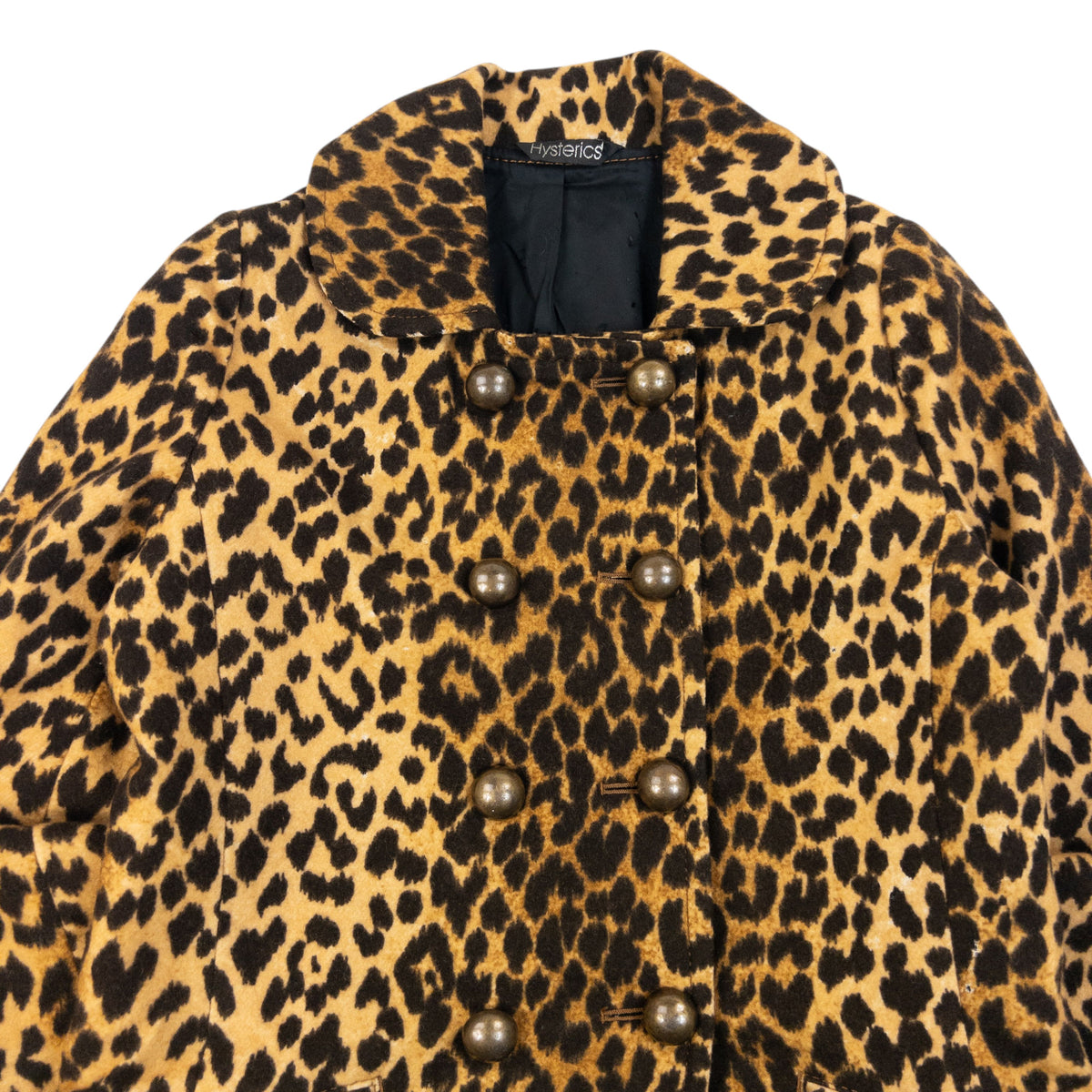 Vintage 2000s Hysteric Glamour Leopard Print Wool Jacket in brown (wool 100%), photo 3