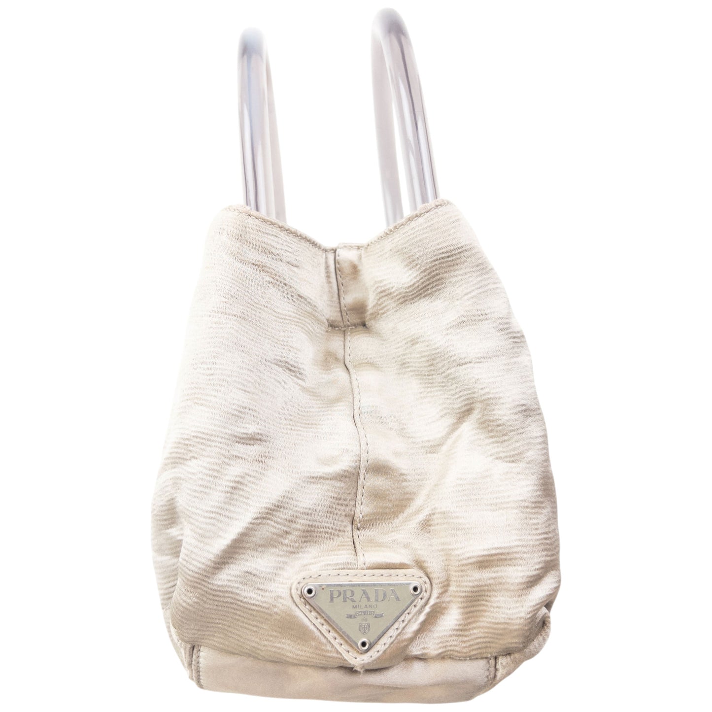 Vintage 2000s Prada Clear Handle Handbag