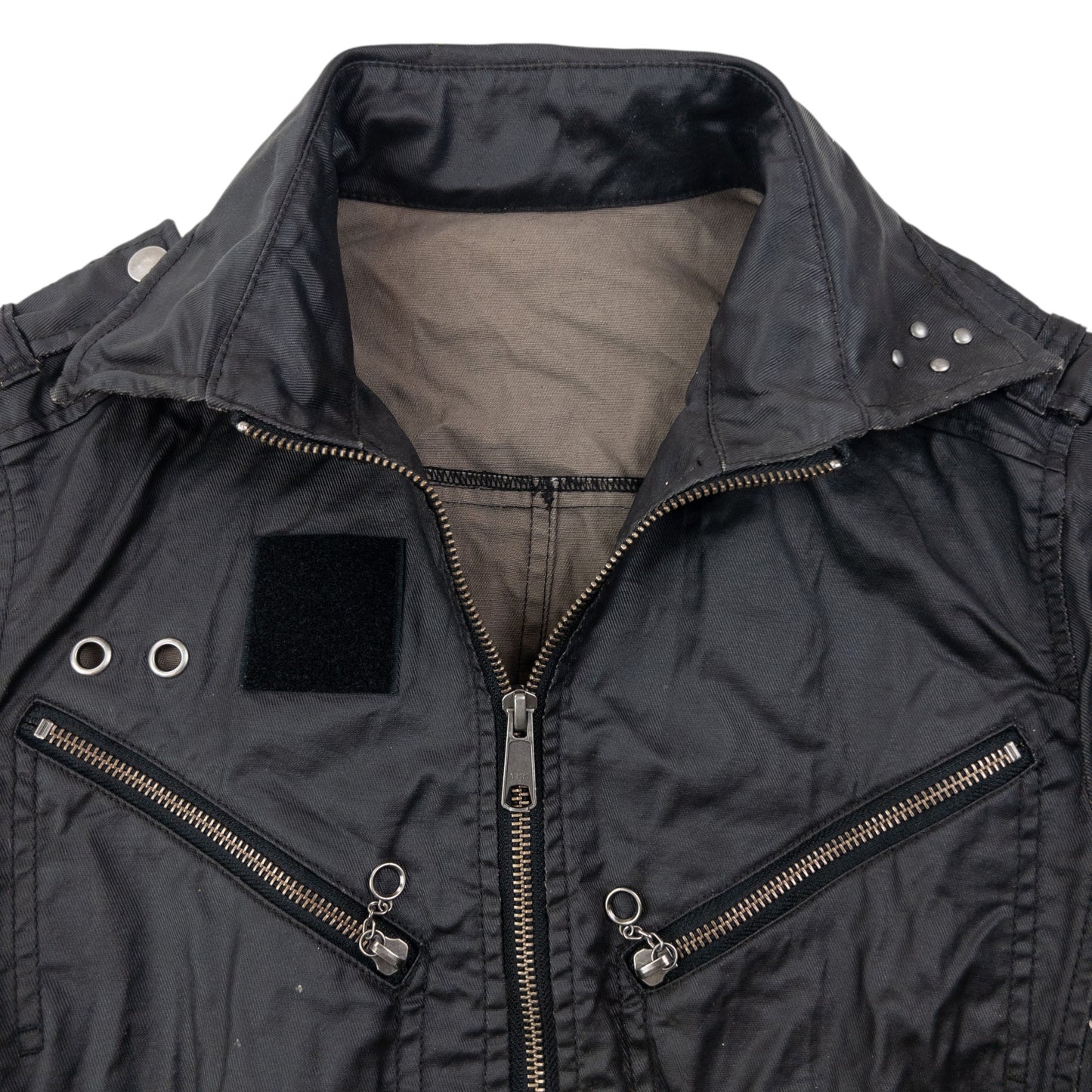 Vintage 2000s PPFM Zip Up Military Jacket Size S