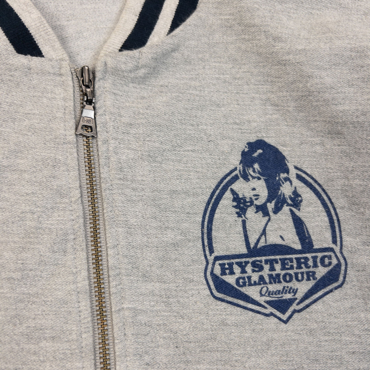 Vintage 2000s Hysteric Glamour Zip Up Varsity Sweatshirt Womens Size S