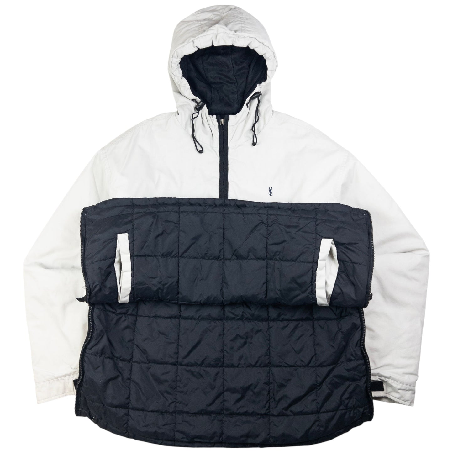 Vintage YSL Yves Saint Laurent Half Zip Padded Jacket Size L