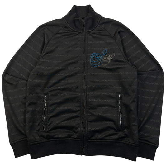 Vintage Stussy Monogram Track Jacket Size M