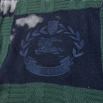Vintage Burberry Embroidered Knit Jumper Size M