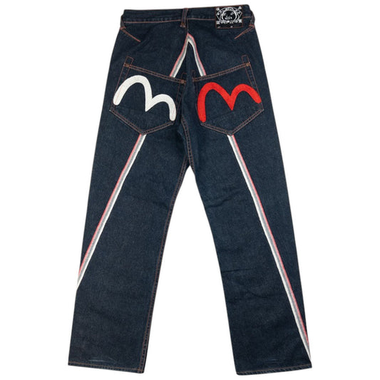 Vintage Evisu Four Gull Japanese Denim Jeans Size W28