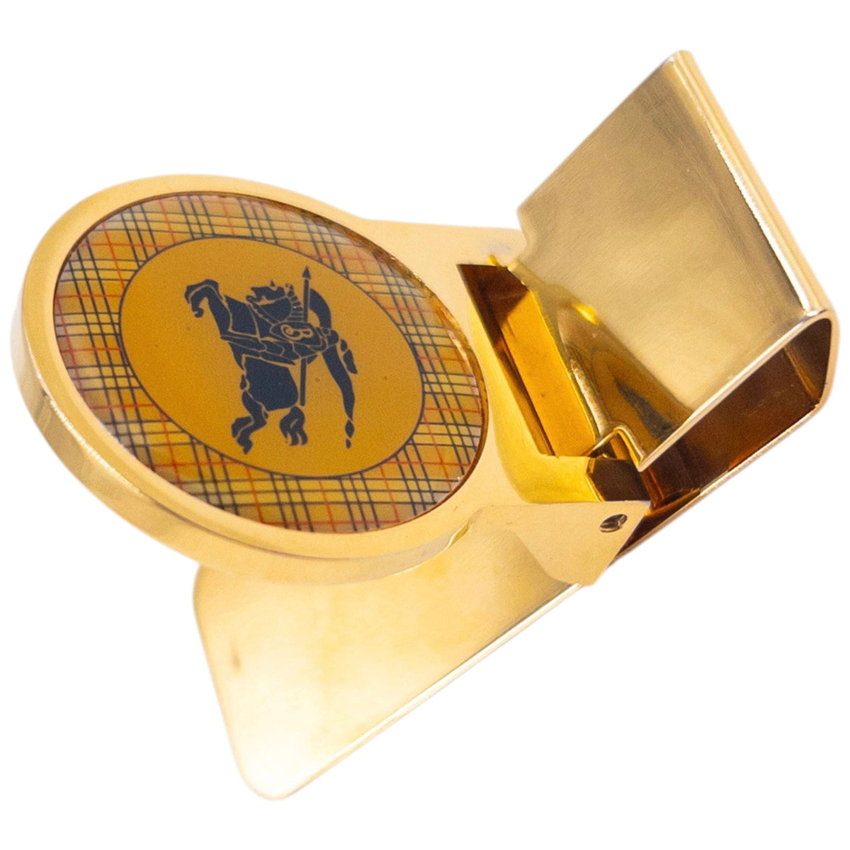 Vintage 90s Burberry Gold Money Clip