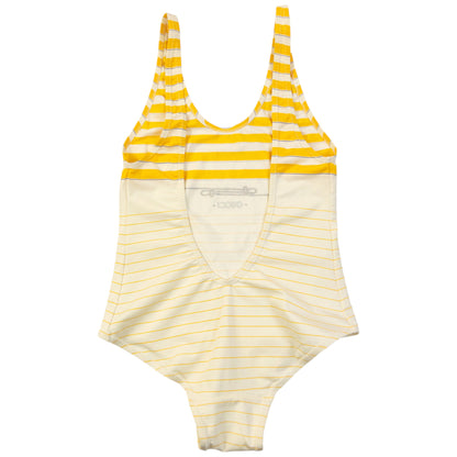 Vintage 80s Gucci Striped Swimming Costume Womens Size M
