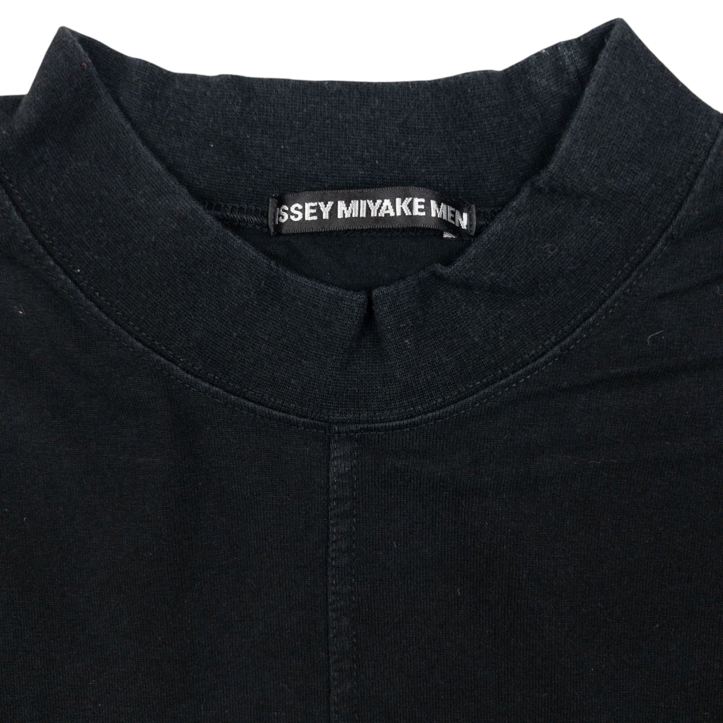 Vintage Issey Miyake MEN 'Steve Jobs' Long Sleeve High Neck T Shirt Size S
