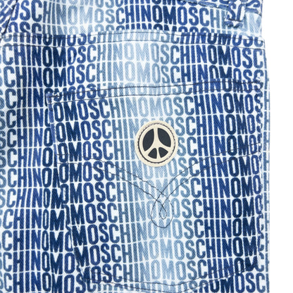 Vintage 2000s Moschino Jeans Monogram Fade Denim Jeans Size W30
