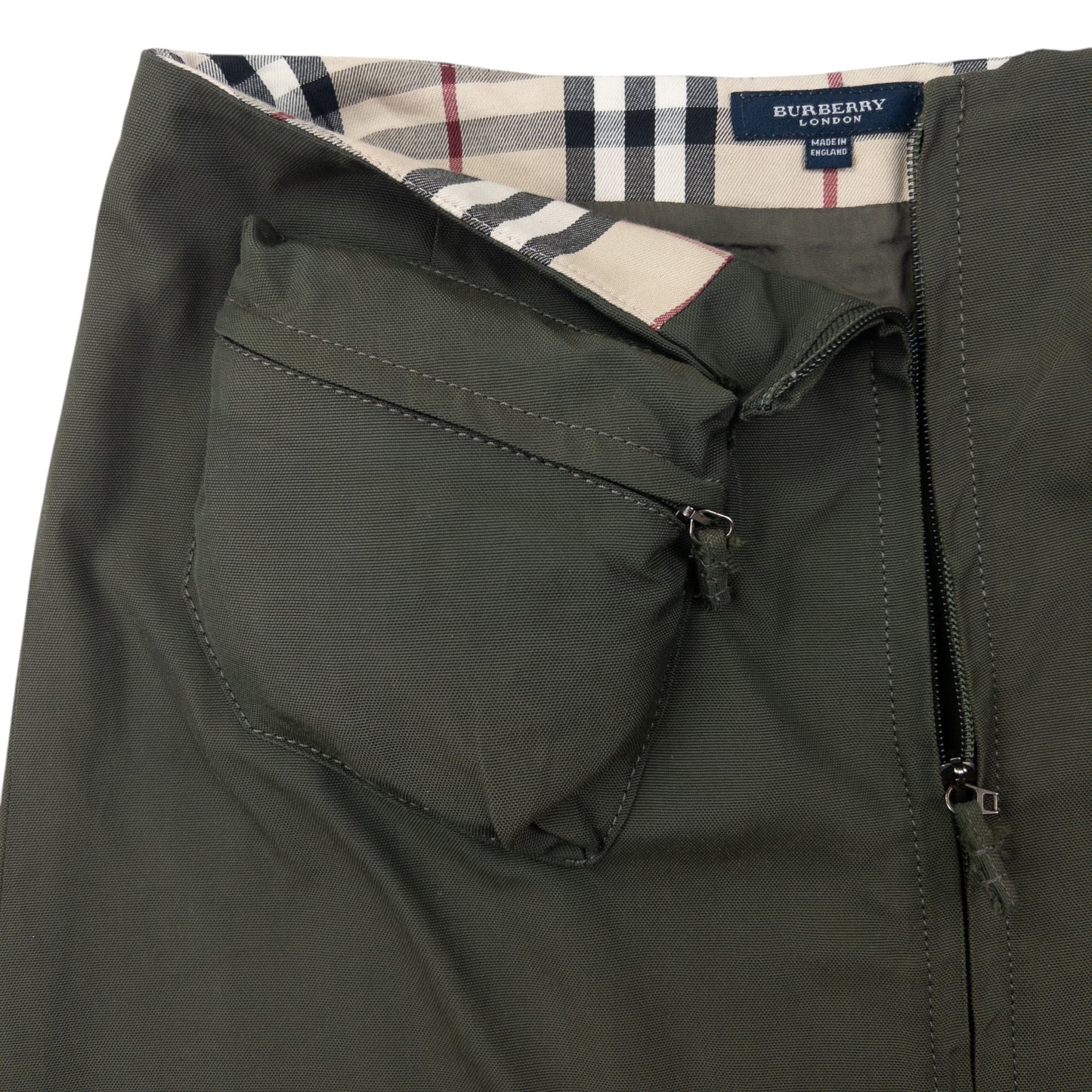 Vintage Burberry Cargo Mini Skirt Womens Size W30