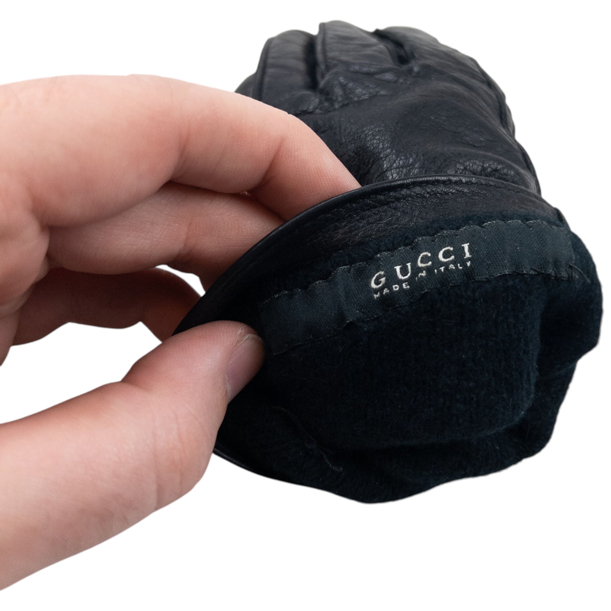 Vintage 2000s Gucci Leather Gloves