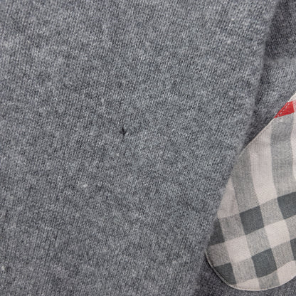 Vintage 2000s Burberry Brit Nova Check Elbow Patch Cashmere Jumper Size M