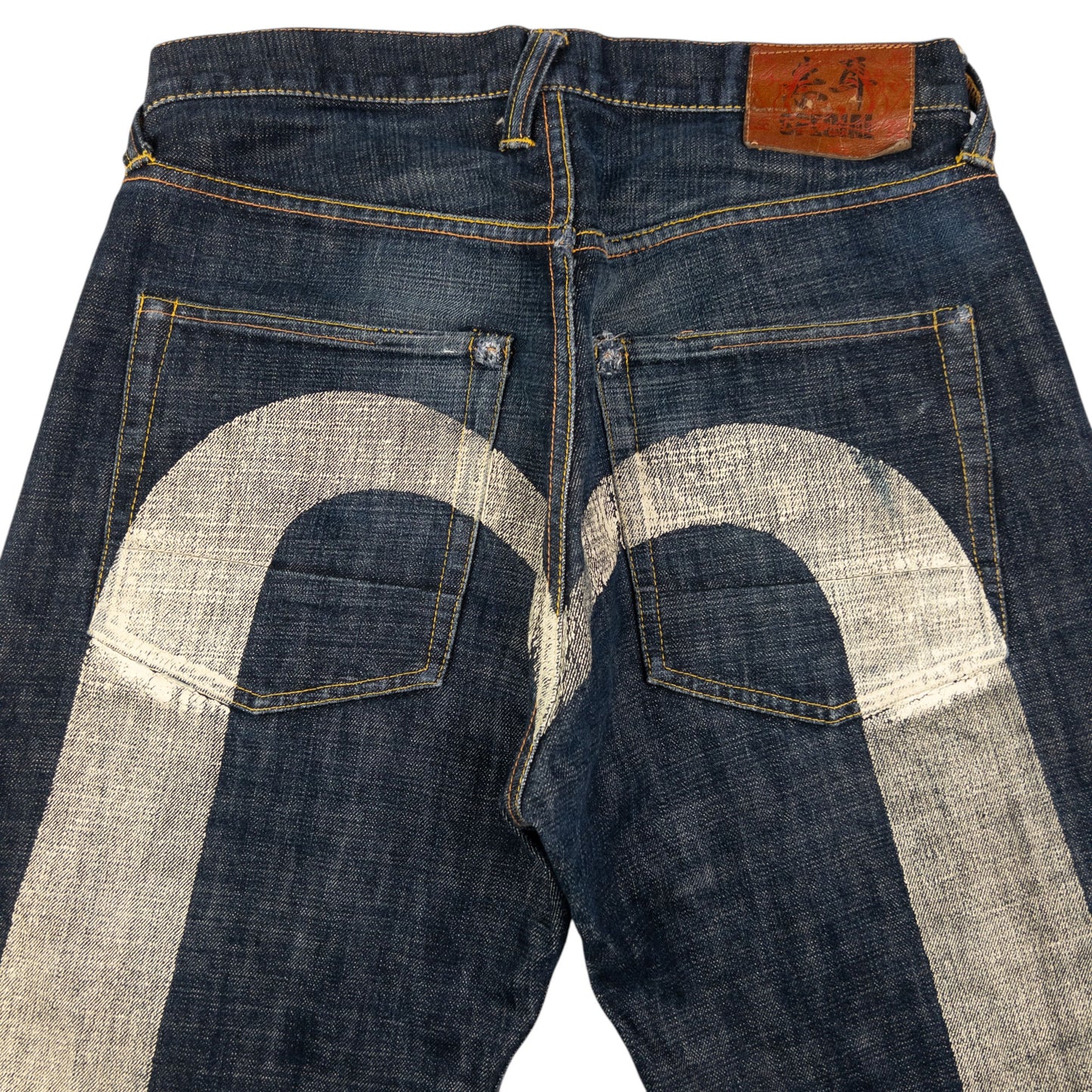 Vintage Evisu Painted Daicock Japanese Denim Jeans Size W32