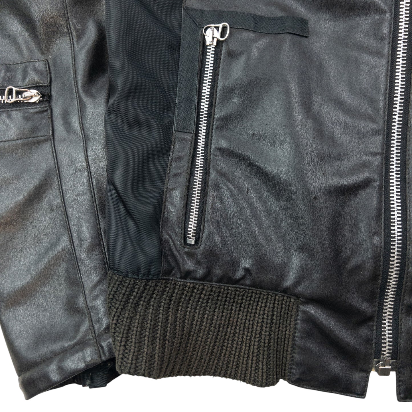 Vintage 2000s Hugo Boss Galaxy Lined Leather Jacket Size S