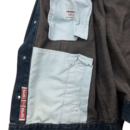 Vintage Armani Jeans Super Toppa Button Up Denim Jacket Size S