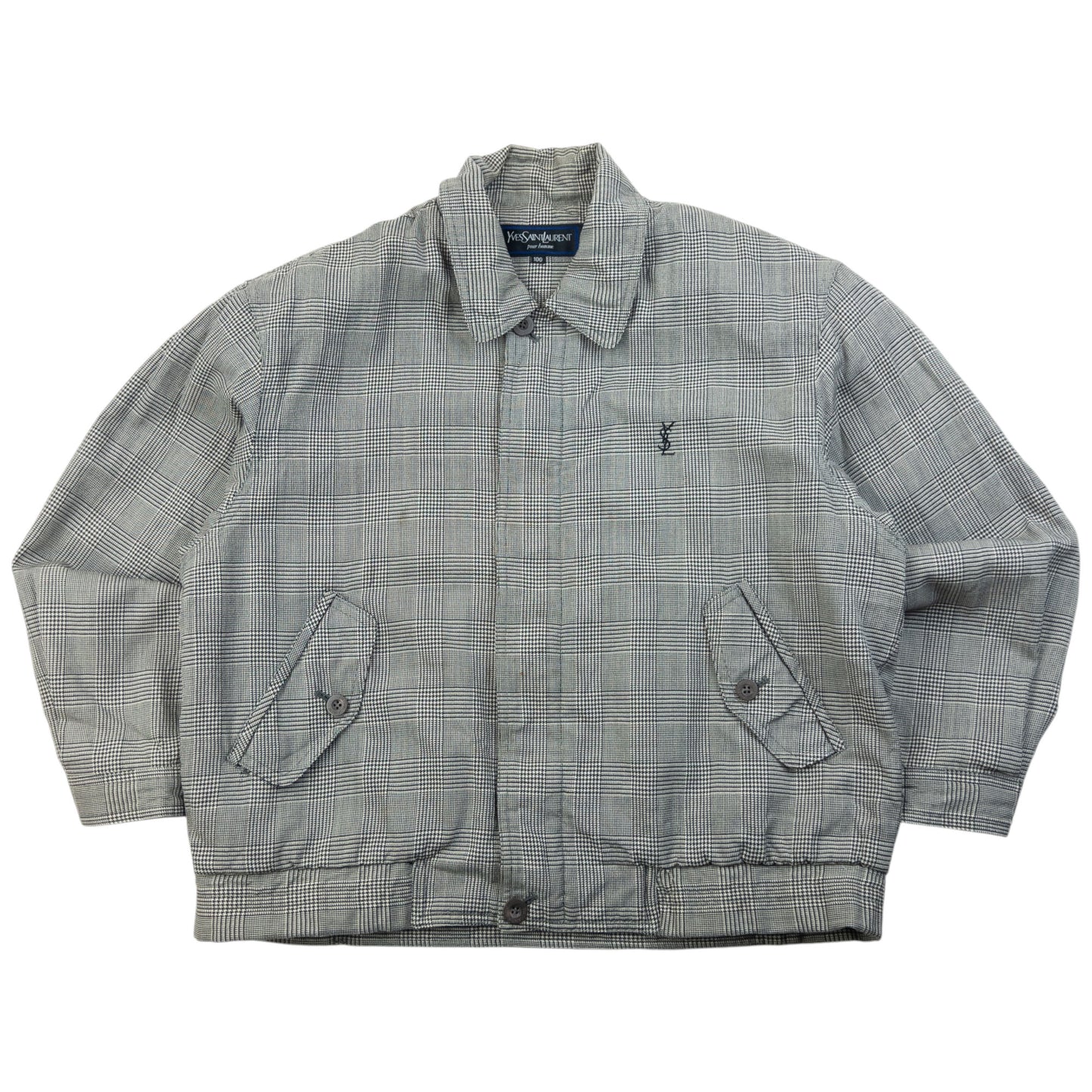 Vintage 90s YSL Yves Saint Laurent Harrington Jacket Size M