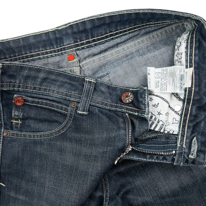Vintage Puma X Evisu Double Gull Japanese Denim Jeans Size W29