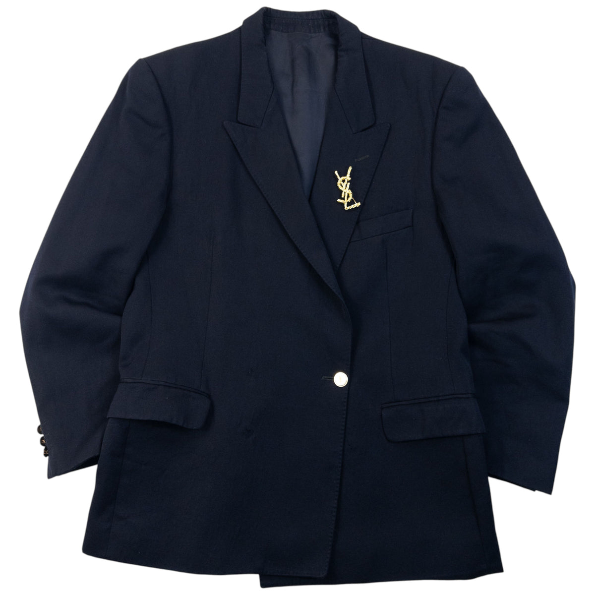 Vintage 80s YSL Yves Saint Laurent Blazer Jacket Womens Size XL