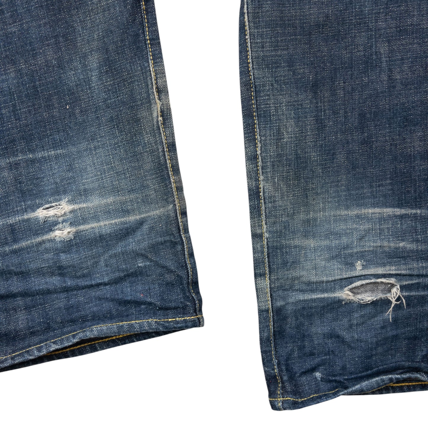 Vintage 2000s Evisu Painted Daicock Japanese Denim Jeans Size W32