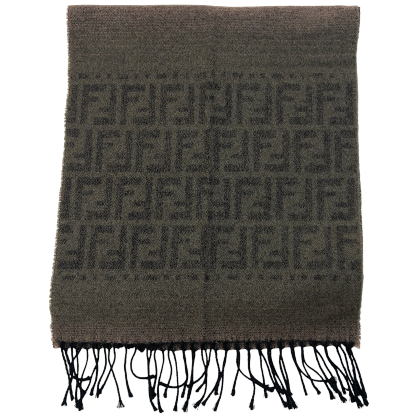 Vintage 90s Fendi Monogram Wool Scarf