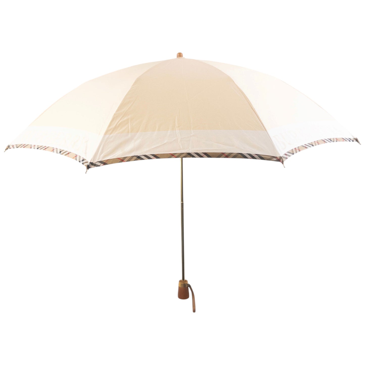 Vintage 90s Burberry Nova Check Trim Umbrella