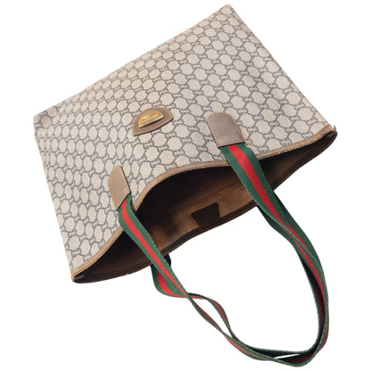 Vintage 80s Gucci Plus Monogram Shoulder Bag