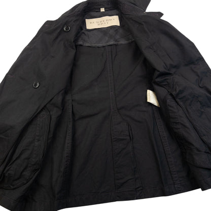 Vintage Burberry Brit Belt Waist Trench Jacket Womens Size M