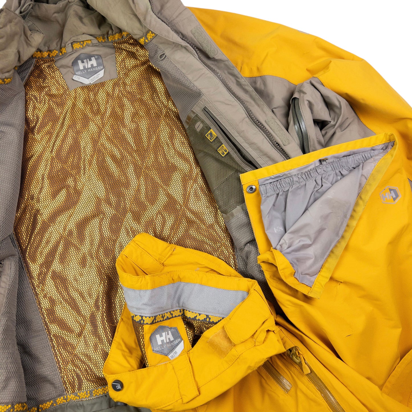 Vintage Helly Hansen Hellytech Snowboarding Jacket & Trousers Set Size L