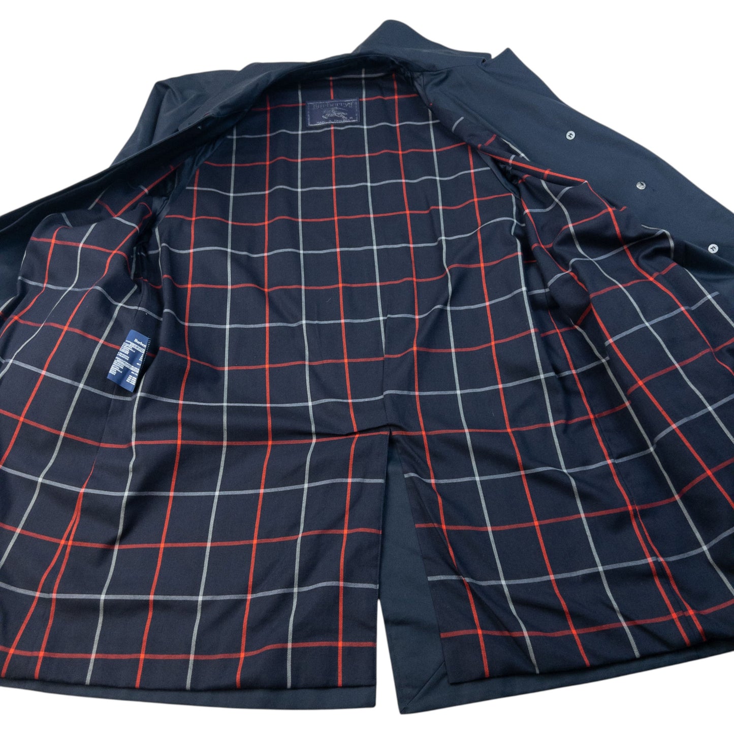 Vintage 90s Burberry Nova Check Lined Belt Waist Trench Jacket Womens Size XL