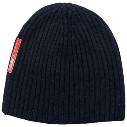 Vintage Prada Sport Ribbed Knit Beanie Hat